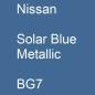 Preview: Nissan, Solar Blue Metallic, BG7.